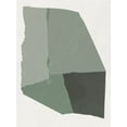thumbnail image 2 of PI Studio 12x14 White Modern Wood Framed Museum Art Print Titled - Shape of Green II, 2 of 4