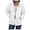 White, variant on Women's Oversized Zip Up Sweatshirts Jacket | Full Zip Up, Warm, Oversized, No Hood, Street Casual Fit, Cozy, for Workout, Lounge (Beige, XXL)