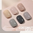 thumbnail image 2 of Set de esmaltes de uñas en gel GAOY Grey, 6 colores, marrón nude, beige, 2 of 6