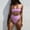 Pink, variant on Red Womens Bikinis High Waisted String Swimsuits Tummy Control Triangle Swimsuit Sets