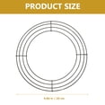 thumbnail image 2 of 2 Pcs Couronne Forme Ronde Support de Fond Anneau de Couronne Cercle pour Décoration, 2 of 8