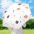 thumbnail image 6 of Colorful Abstract Shapes Pattern Umbrellas for Sun Auto Open Close UV50+ Waterproof 5-Fold Compact Fiberglass Frame, 6 of 6