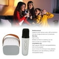 thumbnail image 3 of Portable BT Speaker With Microphone Set, Retro BT Speaker And Karaoke Machine With 6 Sound Effects, For Home Party, 3 of 8