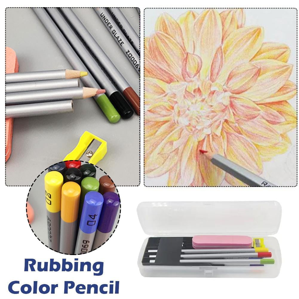 QHUDLV Pottery Underglaze Pencil Set, 10 Colors DIY Ceramic Art Kit