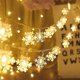 thumbnail image 1 of Luces navideñas 100 luces LED de hadas ShuxiuWang con copos de nieve, 1 of 1