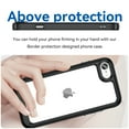 thumbnail image 4 of Dteck Rugged Clear Case for iPhone SE 2022, iPhone SE 2020, iPhone 8, iPhone 7 Heavy Duty Crystal Transparent Cover, Black, 4 of 7