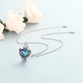 thumbnail image 6 of Urn Necklace for Ashes eagle Stainless Steel Cremation Jewelry Heart Crystal Ashes Pendank Keepsake Memorial Urn Jewelry for Men Women, 6 of 7