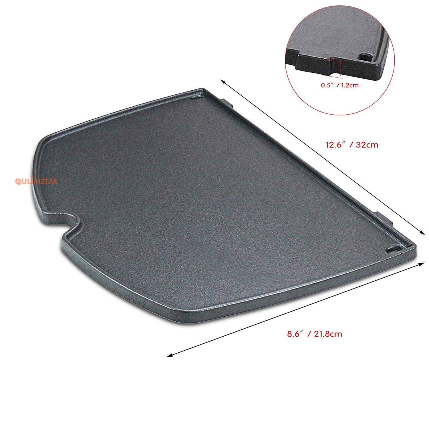 Details about   Griddle Plate Full Size Cast Iron for Weber Style Q100 Q120 Q1000 Q1200 