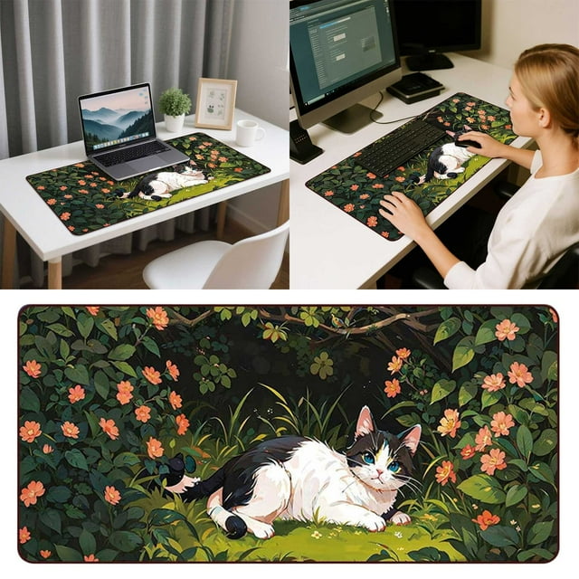 Oliegs Calendar Extended Gaming Pad With Rubber Base And Smooth Microfiber For Enhanced Control And Comfort Christmas