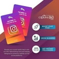 thumbnail image 2 of NFC Social Media Growth Pack: Multi-Platform Networking Card & Display, Follower Increase, Reusable, Slim, Durable & Compatible for Influencers & Business - Instagram Style Card, Pack of 2, 2 of 3