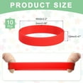 thumbnail image 2 of 10Pcs Silicone Rubber Bands Non-slip 3.54 Inch Flat for Books, Red, 2 of 6