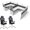 Dark Grey, variant on SUNLINE Office Cubicle Kit - 2 Person Modular Workstation Set with 7 Layout Options and 2 Elevate Ergonomic Chairs - Dark Grey