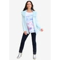 thumbnail image 5 of Roaman's Women's Plus Size Travel Graphic Long Sleeve Tee, 5 of 6