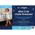 thumbnail image 5 of Moonlight Slumber Mini Crib Little Dreamer Premium Cotton Waterproof Mattress Cover, 5 of 5