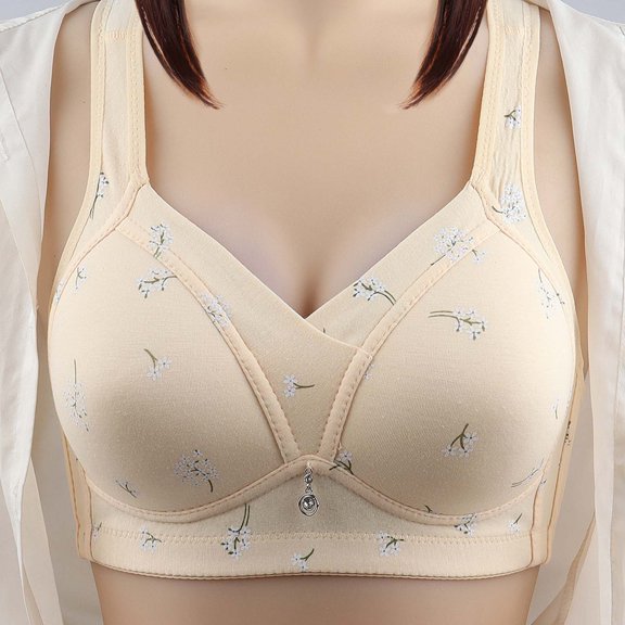 TAGOLD FY23 Valentine's Day Lingerie for Womens,Woman's Solid Color Comfortable Hollow Out Perspective Bra Underwear No Rims