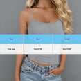thumbnail image 3 of Tank Tops for Women Square Neck Sleeveless Cami Top with Thin Straps Soft Cropped Undershirts Gray Free Size, 3 of 7