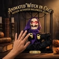 thumbnail image 5 of Screaming Cage Halloween Hanging Decoration,Scary Skull Cage Prop with Motion Activated, Spooky Hanging Ghost Light Up Eyes for House Indoor Outdoor Decor, 5 of 7