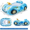 thumbnail image 4 of Baby Pool Float with 3D Car Design Heavy Duty 0.35mm PVC Baby Swim Float, Toddler Pool Float Swimming Floats Seat Boat Pool Toys with Steering Wheel for 12-18, 12-24 Months, Age 2-3, 1-5 year kids, 4 of 7
