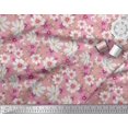 thumbnail image 3 of Soimoi Crepe Silk Fabric Cosmos Floral Printed Craft Fabric by The Yard 42 Inch Wide, 3 of 3
