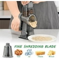thumbnail image 7 of 3-in-1 Cheese Grater Hand Crank Rotary with Interchangeable Blades and Strong Suction Base for Kitchen, 7 of 7
