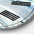thumbnail image 3 of Designart « Blue Silver Spring Ii Modern Wall Clock, 3 of 4