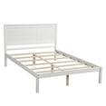 thumbnail image 6 of Full Size Platform Bed Frame with Headboard , Wood Slat Support , No Box Spring Needed ,White, 6 of 8