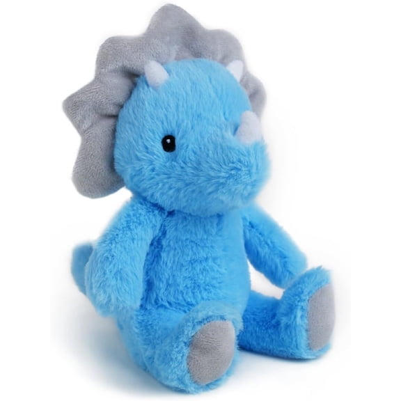 Blue Dinosaur Stuffed Animals, Dinosaurs Toy for Kids 3-5, Cute 9" Triceratops Stuffed Baby Plush, Soft and Comfort to Hug, Ideal Christmas Birthday Gift