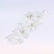 thumbnail image 4 of BRIGHTFUFU Novia de la boda occidental de la correa de liga Rhinestone del cordón flor de la perla nupcial del pie decoración adornos florales (blanco), 4 of 7