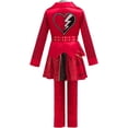 thumbnail image 2 of Red Halloween Cosplay Costume Full Set Crimson Villain Princess Jumpsuit Outfit Storybook Fantasy Dress-Up Apparel for Festive Party Themed Events, 2 of 6