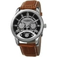 thumbnail image 2 of Men's Multifunction Step Dial Leather Brown Strap Watch, 2 of 7