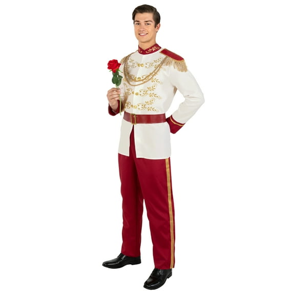 Morph Prince Charming White Costume Men Halloween Costume For Men White XX-Large