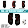 thumbnail image 7 of Spec-D Tuning Glossy Black Smoke Tail Lights w/ Red LED Sequential Turn Signals and Startup Animation Compatible with 2007-2014 Chevy Tahoe, Suburban, GMC Yukon/Denali/XL, Left + Right Pair Assembly, 7 of 7