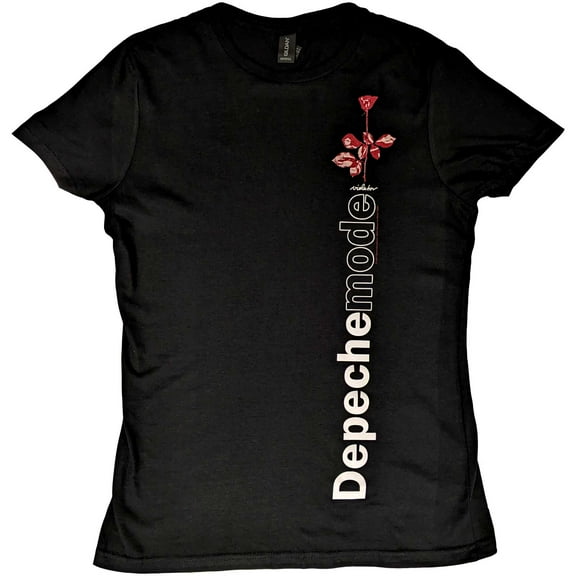 Depeche Mode Ladies T-Shirt: Violator Side Rose (Large)