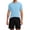 Sky Blue, variant on Gyexs Mens Short Sets 2 Piece Outfits Casual Outdoor Sportswear Short Sleeve T-Shirt with Drawstring Shorts Grey, Size L4
