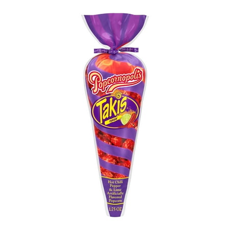 Popcornopolis Fuego Takis 1.75 oz Cone, Hot Chili Pepper & Lime Popcorn
