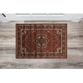 thumbnail image 2 of Linon Serape Medallion Power Loomed Polyester 2'x3' Rug in Red, 2 of 6