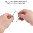 thumbnail image 4 of Uxcell 100PCS Cable Zip Ties 8 Inch, Self-Locking Nylon Wire Ties Heavy Duty with 50 LBS Tensile Strength Green, 4 of 6