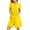 #0115-Yellow, variant on Zipper Robes for Women Short Sleeve Bathrobes Lightweight Housecoat Waffle Knit Knee Length Loungewear with Pockets