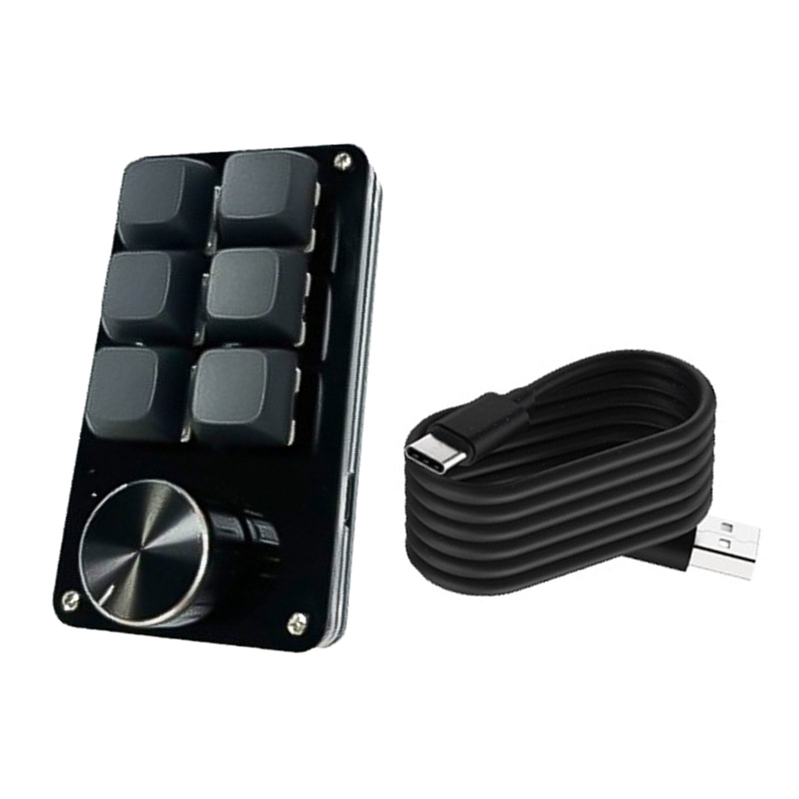 Ergonomic Keyboards with Customs Knob,for Gaming and Productivity Tasks Customizable Buttons Progammable Keyboard