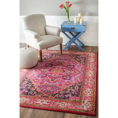 mistana clarke pink area rug walmart com