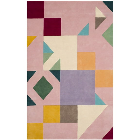SAFAVIEH Fifth Avenue Giuseppe Southwestern Area Rug, Pink/Multi, 6' x 9'