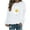 White, variant on EQWLJWE Womens Winter Winter Womens Casual Tops Ladies Daisy Print Sweatshirt Blouse Tee Sweater Womens Sweatshirts & Hoodies