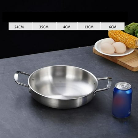 

Leke Seafood pot stainless steel double ear thickened hot Korean style kimchi pot