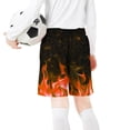 thumbnail image 5 of Cethrio Boys Summer Shorts, Printed Drawstring Casual Holiday Running Shorts Orange Size 13-14 T, 5 of 6