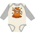 thumbnail image 3 of Inktastic Owl in a Pumpkin- cute for Halloween and Thanksgiving Boys or Girls Long Sleeve Baby Bodysuit, 3 of 5