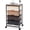 Dark Brown, variant on Utility Cart with 4 Drawers,Rolling Storage Cart with Drawers,Storage Rolling Drawer Cart,Brown