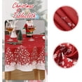 thumbnail image 2 of ROYGROW 60 Inch Round Christmas Snowflake Tablecloth with Tree Decorations Washable Table Cover for Festive Party Picnic Dinner Decor, 2 of 5