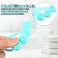 thumbnail image 3 of Back Scrubber for Shower Silicone Body Scrubber Massage Back Washer Body Shower with Handle Blue, 3 of 7