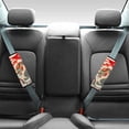 thumbnail image 2 of Chririnla Car Seat Belt Pads Soft Comfortable Polyester Fabric, Compatible with, Suitable for Truck, Red Dragon Wave Print, 2 of 8