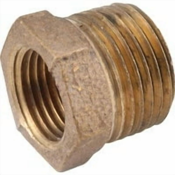 Anderson Metals 1/2 In. MPT x 1/4 In. FPT Red Brass Hex Reducing Bushing